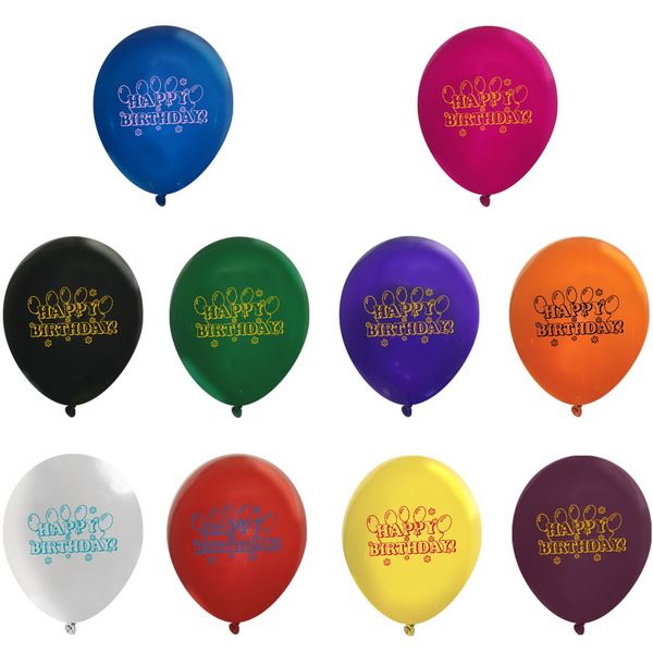 9CRY 9" Crystal Latex Balloons with custom imprint